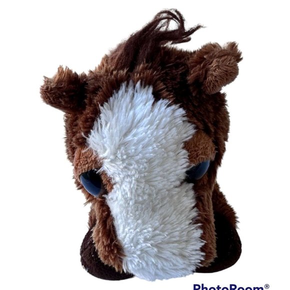 Prancer Pony Plush Dreamy Eyes Brown Cuddly Aurora Unisex Cowboy Horse C… - Picture 8 of 12